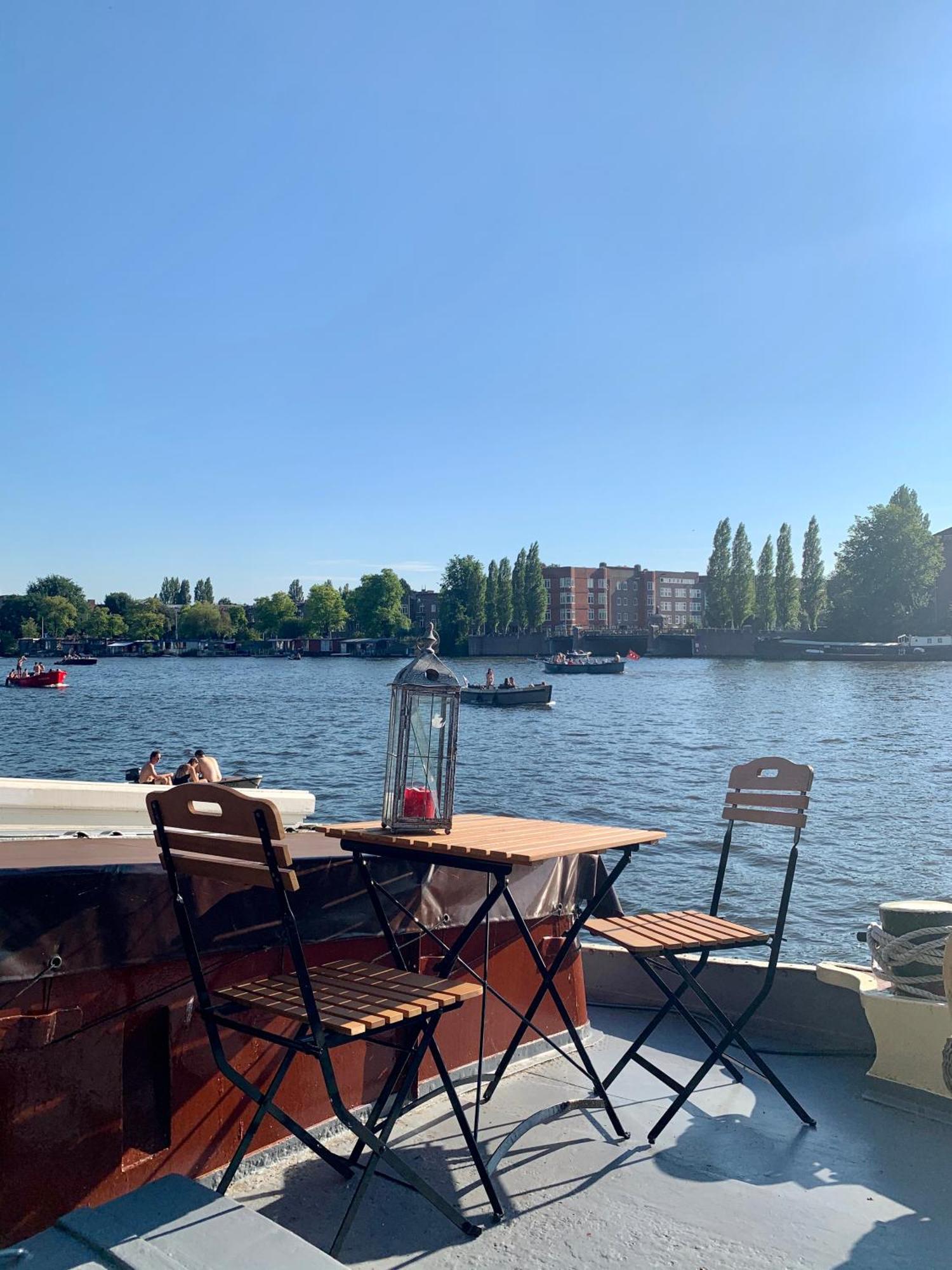 Ferienwohnung Houseboat In Amsterdam Exterior foto